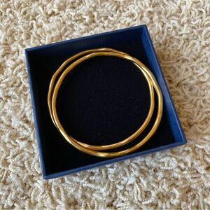 Gold Textured Bangles